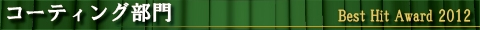 2012年ランキング〔コーティング部門〕