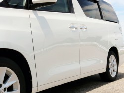 トヨタのヴェルファイアのような大型ミニバンでもクイックワンシャンプーの全体の使用量は約50g～60g前後と高コストパフォーマンス
