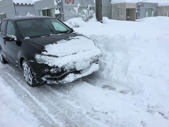 会社に行ってみるとたった一晩でバカみたいに雪が積もって近寄ることもできない状態!久々の大雪で雪国富山の除雪もパンク状態みたいです