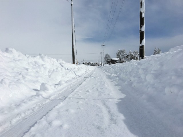 雪は白くてきれいで大好き。雪景色も見てる分には情緒があってすごく好きです。こんな風景なんて典型的な雪国の風景ですね。