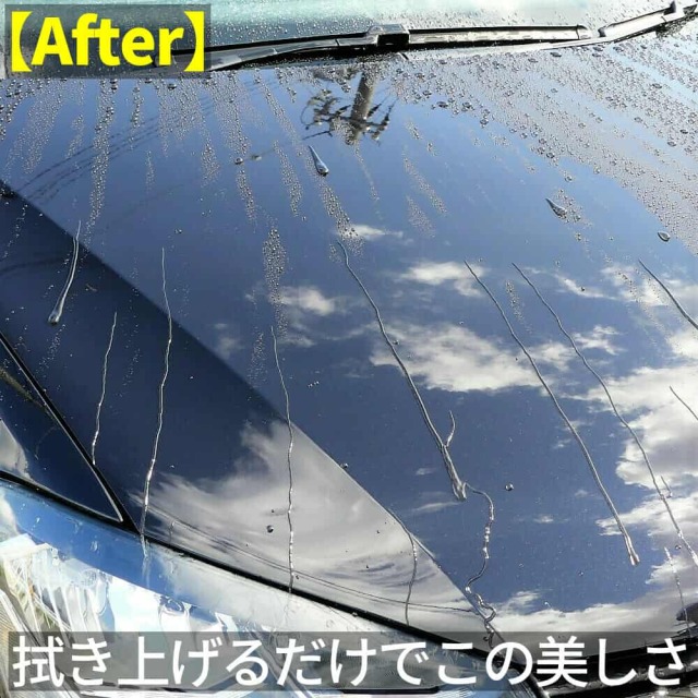 新コーティング ナノチューブでさっと拭き上げるだけで鏡のような輝き 光沢 強烈な撥水の美しいポロのボンネット