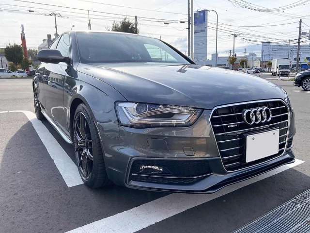 アウディ/A4に美しい硬化被膜が車を強力保護する人気のカーコーティング/最新硬化系コーティングを施工した評判・評価・おすすめ