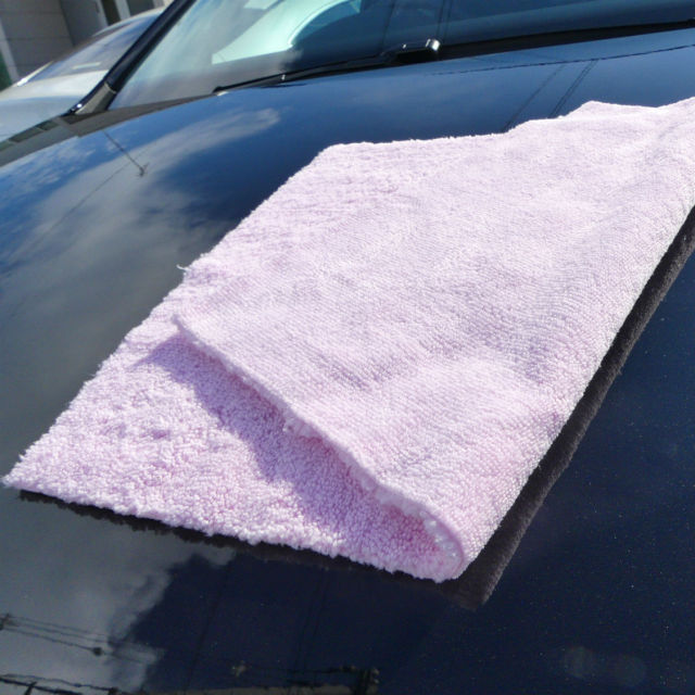 車のコーティング専用マイクロファイバー 拭き上げ 仕上げ拭きに最適 フチ縫い タグ無しで拭きキズを防ぐ 高級車 輸入車 コーティング施工車 も安心 最高品質マイクロファイバークロス 極 改 2枚セット