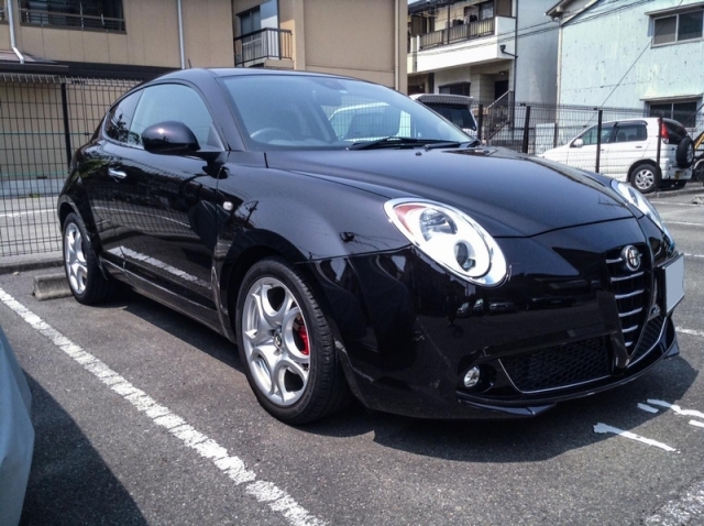 アルファロメオ　ミトにガラス系コーティング全般に対応したメンテナンス剤「コーティングコンディショナー」を施工したコーティング評価・レビュー・口コミ