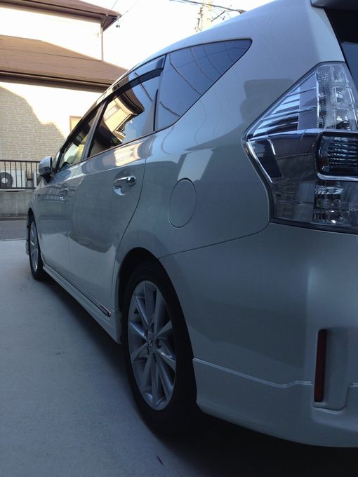 トヨタプリウスαにガラスコーティングの最高峰『ゼウスα』を施工したコーティング評価・レビュー・口コミ