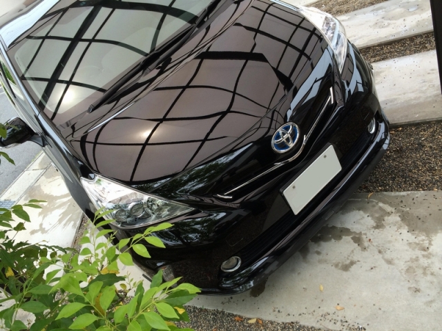 トヨタプリウスαにガラスコーティングの最高峰『ゼウスα』を施工したコーティング評価・レビュー・口コミ