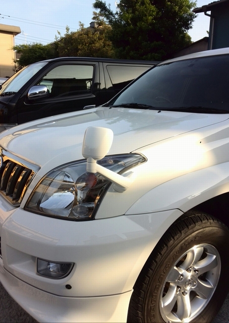 トヨタランドクルーザープラドにガラスコーティングならハイブリッドナノガラスを施工したコーティング評価・レビュー・口コミ