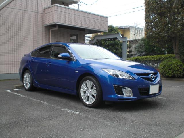 ガラスコーティング剤　車のコーティング マツダ　ブルーメタリック