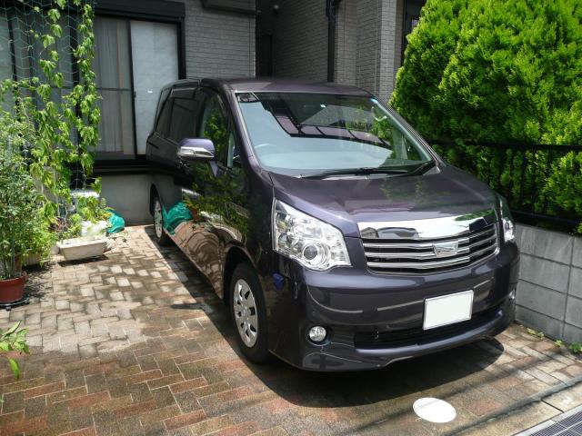 ガラスコーティングのハイブリッドナノガラスゼウス施工のトヨタNOAH