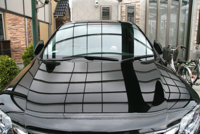 ガスコーティングのハイブリッドナノガラスのゼウスを施工したレクサスRX450ｈ