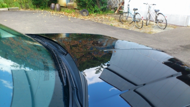 chrysler(クライスラー)３００Cのコーティング評価・口コミ。ハイブリッドナノガラスのコーティングコンディショナーを使用。 

