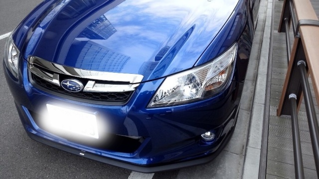 スバル・エクシーガ アドバンテージラインのコーティング評価・口コミ。ラスターベール、ファイングロス、コーティングコンディショナーを使用。