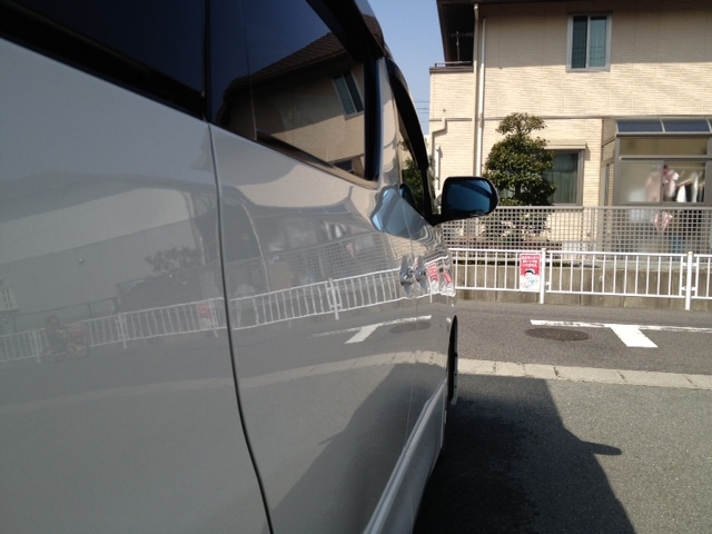 トヨタ・アルファードのコーティング評価・口コミ。ラスターベールを使用。