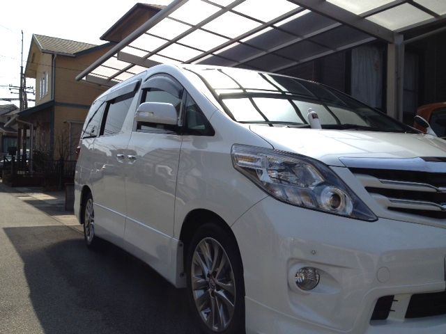 トヨタ・アルファードのコーティング評価・口コミ。ラスターベールを使用。