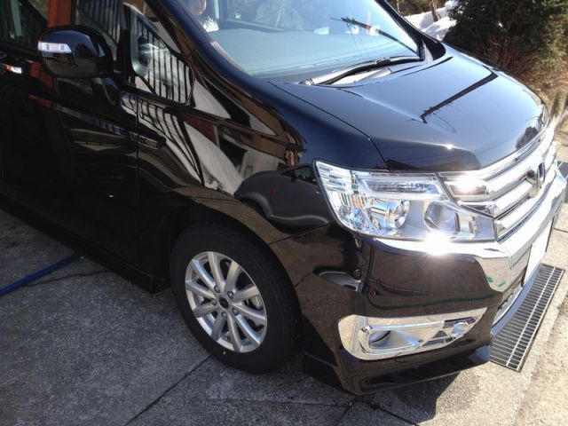 ホンダ・ステップワゴンのコーティング評価・口コミ。ファイングロス、コーティングコンディショナーを使用