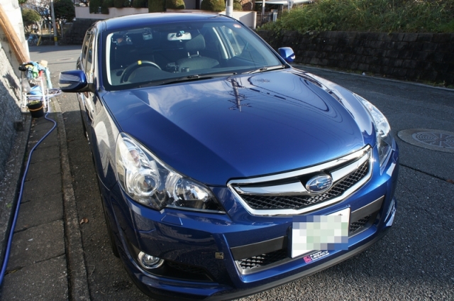 スバル　レガシィツーリングワゴンに福袋2014限定商品（新型ガラスコーティングHG-14010）を施工したコーティング評価・レビュー・口コミ