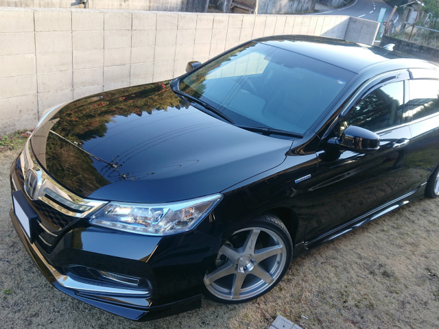 ホンダ/アコードに車の艶・防汚・耐久に優れたコーティング/ゼウスαを施工した評判・人気・評価・おすすめ・レビュー・口コミ