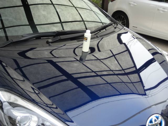 トヨタ/アクアに車の雨ジミ・水垢を落とすコーティングコンディショナーの施工例と評判・人気・評価・おすすめ・レビュー