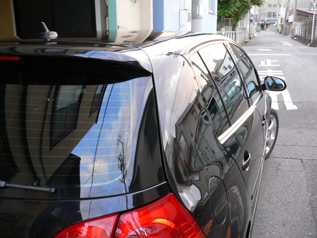 ガラスコーティング施工例　ブラックパール