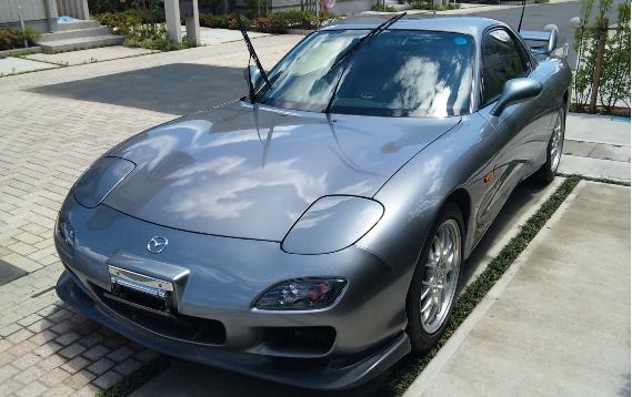 ガラスコーティング施工例 マツダ　RX-7 FD3S