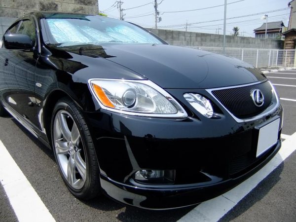 ガラスコーティング施工例 ブラックパール レクサスGS　