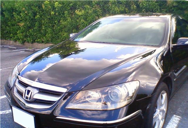 ガラスコーティングのハイブリッドナノガラスゼウス施工のホンダレジェンド