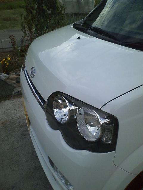 ガスコーティングのハイブリッドナノガラスのゼウスを施工したムーブ