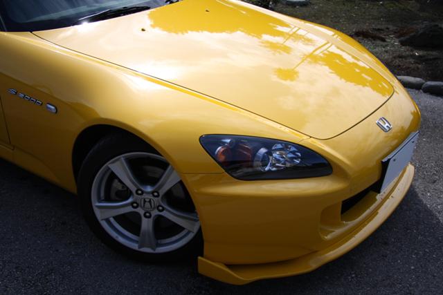 ガスコーティングのハイブリッドナノガラスのゼウスを施工したホンダｓ2000　