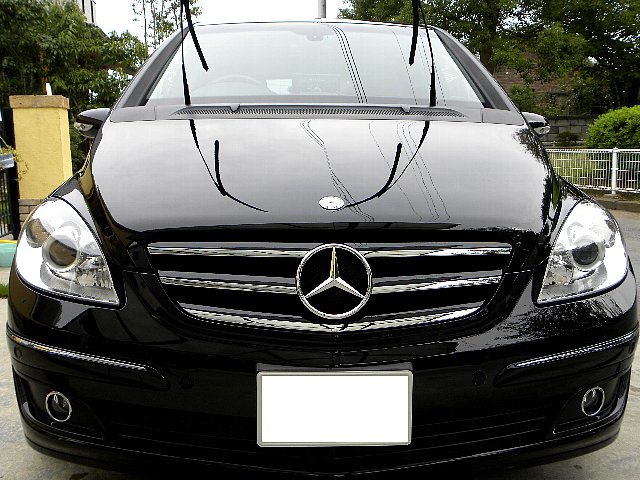 ガスコーティングのハイブリッドナノガラスのゼウスを施工したベンツ