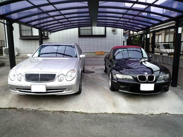 ガラスコーティング施工例　ベンツ　ＢＭＷ