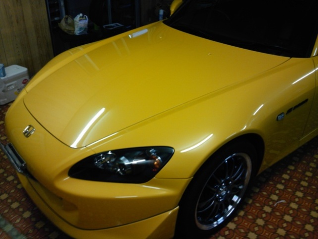 ガラスコーティングのハイブリッドナノガラスゼウスを施工したホンダ S2000