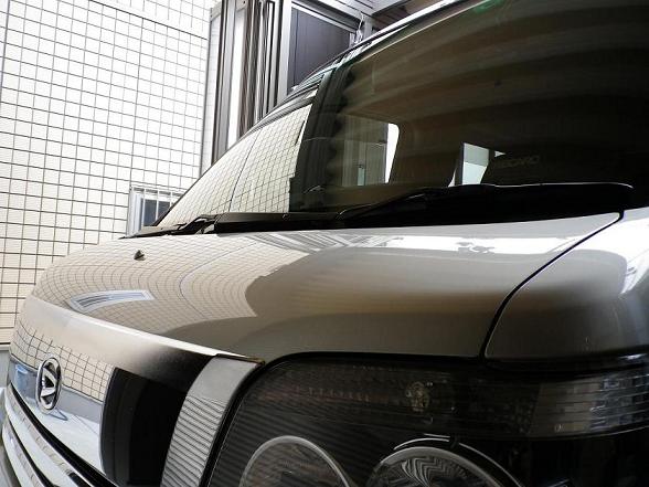 ガラスコーティングのハイブリッドナノガラスゼウスを施工したダイハツ アトレーワゴン