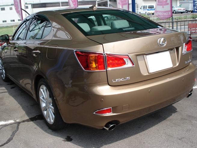 ガラスコーティングのハイブリッドナノガラスゼウスを施工したLexus IS350