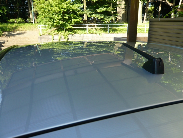 ガラスコーティングのハイブリッドナノガラスゼウスを施工したホンダフィット