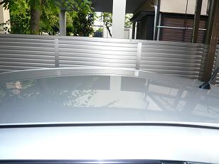 ガラスコーティングのハイブリッドナノガラスW-SHIELDを施工したホンダフィット