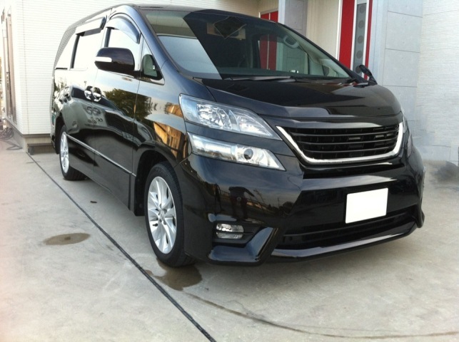 ハイブリッドナノガラスゼウスを施工したトヨタヴェルファイア