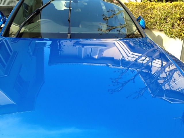 ガラスコーティングのハイブリッドナノガラスのゼウスを施工したAudi A4 Avant S-line