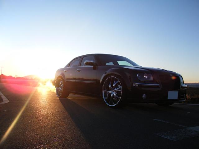 ガラスコーティング施工例　ブラック  クライスラー300