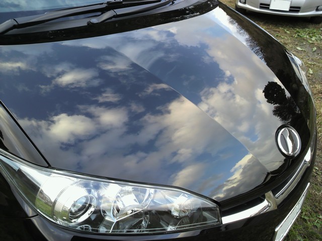 ガラスコーティング施工例　トヨタ　ウィッシュ