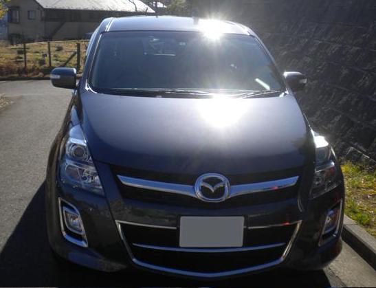 ガラスコーティング施工例　マツダ　MPV２３Ｔ（メトロポリタングレーマイカ）