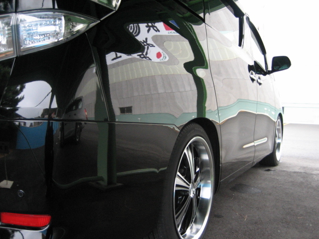 ガラスコーティング施工例　トヨタ　ヴェルファイア