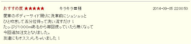 車の鉄粉落とし用カークリーナー／洗車やコーティングのメンテナンスに最適！【プロ用高濃度】 『 鉄粉除去剤 』の評価・評判・レビュー